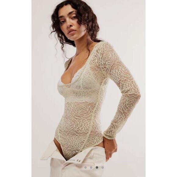 Free People In My Head Bodysuit Size M NWOT - Picture 4 of 5